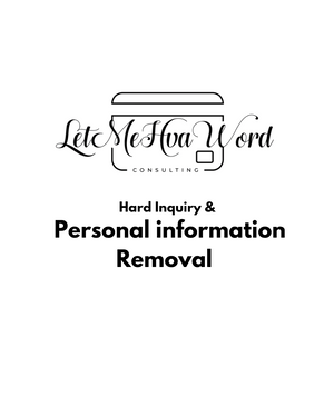 Removal inquiries & Personal information.